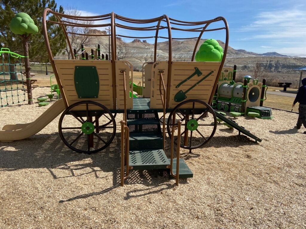 Prairie Wagon at a Train Themed park in Wyoming