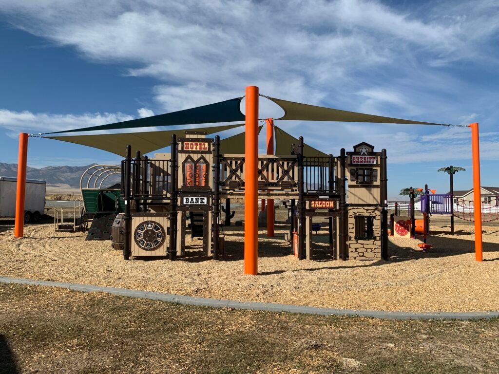 Wild West theme playground in Grantsville, Utah