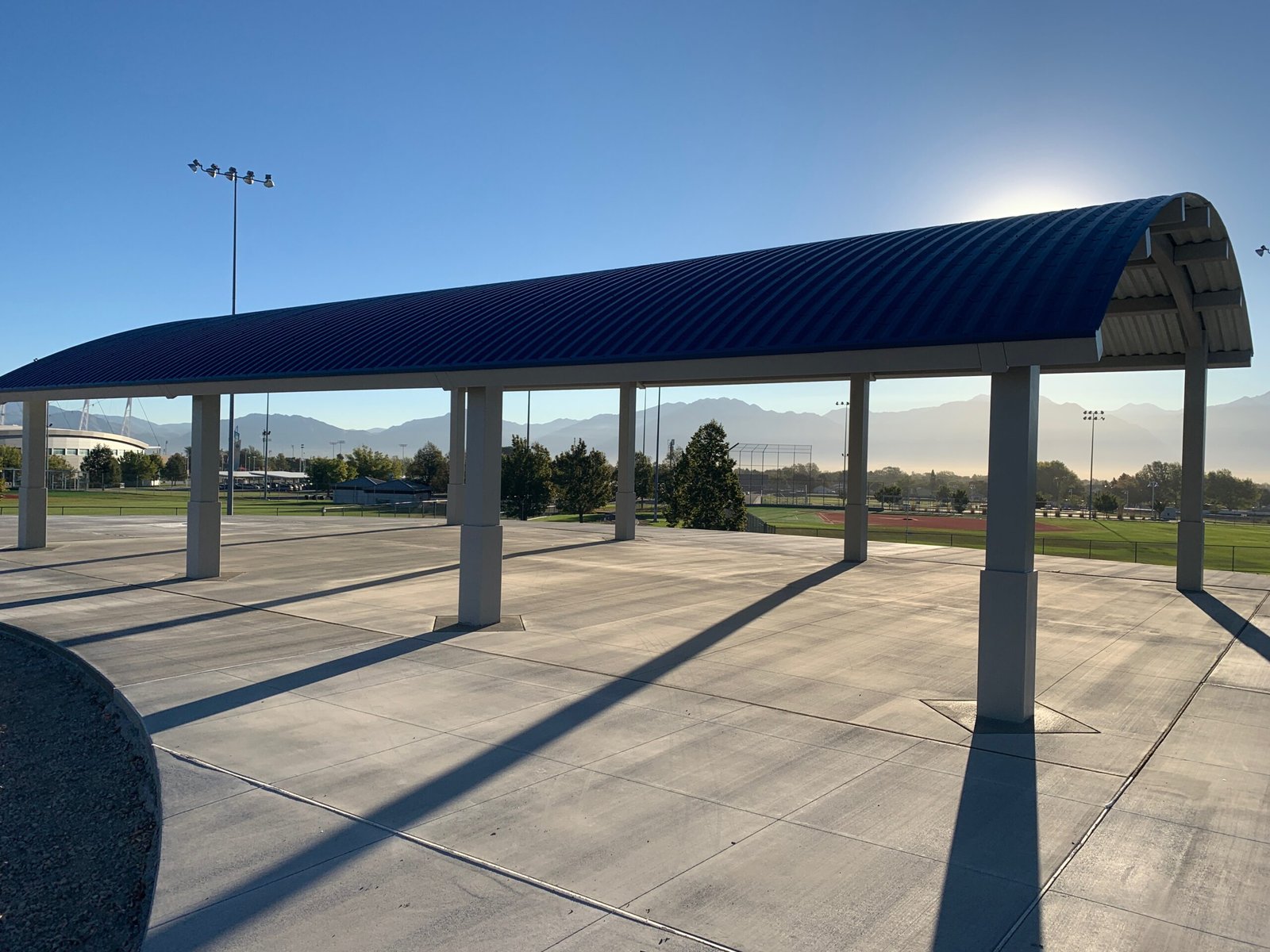 Coverworx Shelter at Oquirrh Park in Kearns Utah.